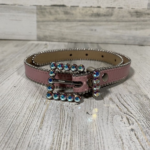 Leather Double B Buckle Belt in Vine - Women